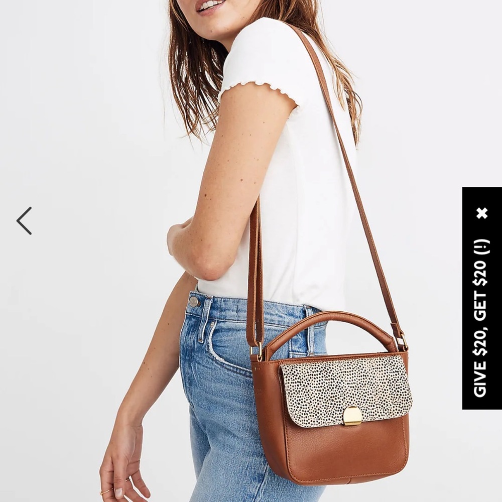 The Mini Abroad Crossbody Bag: Spotted Calf Hair Edition